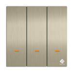 3Gang Smart Wifi Switch - Champagne Gold - Image 2