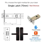 Fingerprint Smart Handle Lock - Password Door Lock - Image 3