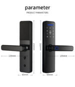 Smart Fingerprint Door Handle Lock - Remote Door Lock - Image 3