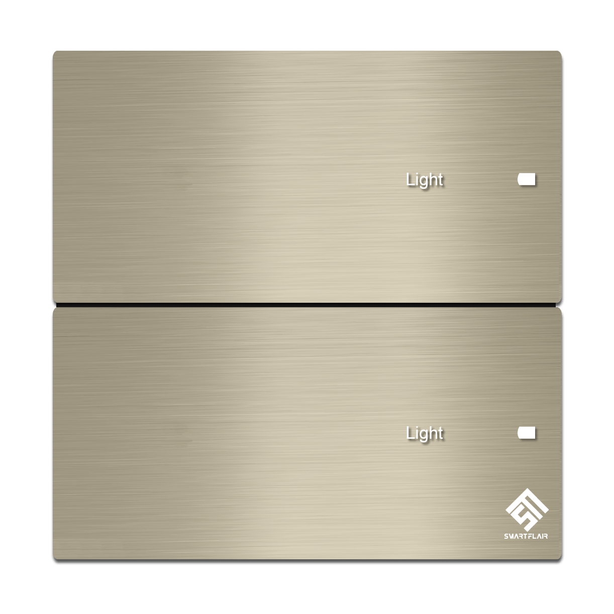 2Gang Touch Smart Switch Champagne Gold 2Gang Touch Smart Switch Champagne Gold