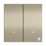 2Gang WIFI Switch - Champagne Gold