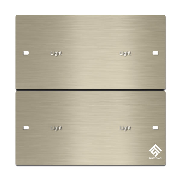 4Gang Touch Smart Switch Champagne Gold