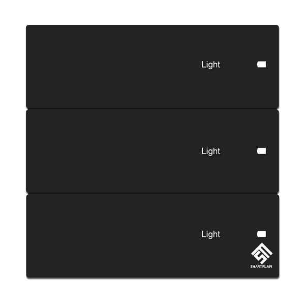 3 Gang WIFI Smart Switch Pearlescent Black