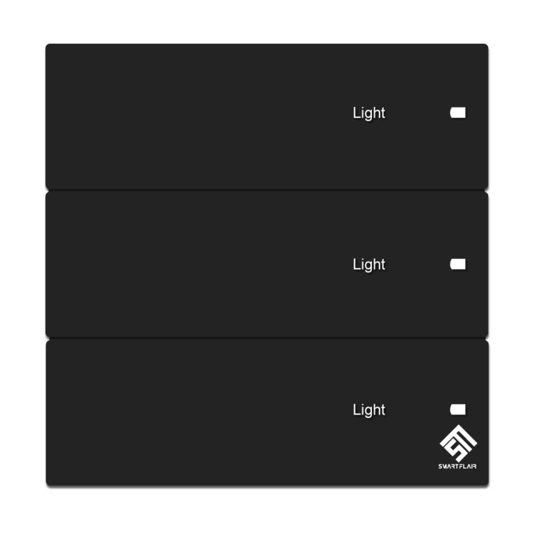 3 Gang WIFI Smart Switch Pearlescent Black