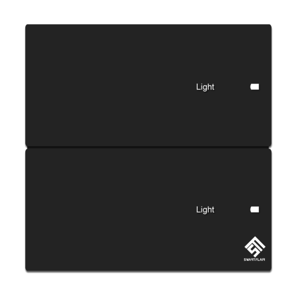 2 Gang WIFI Smart Switch Pearlescent Black