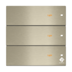 3Gang Touch Smart Switch Champagne Gold - Image 2
