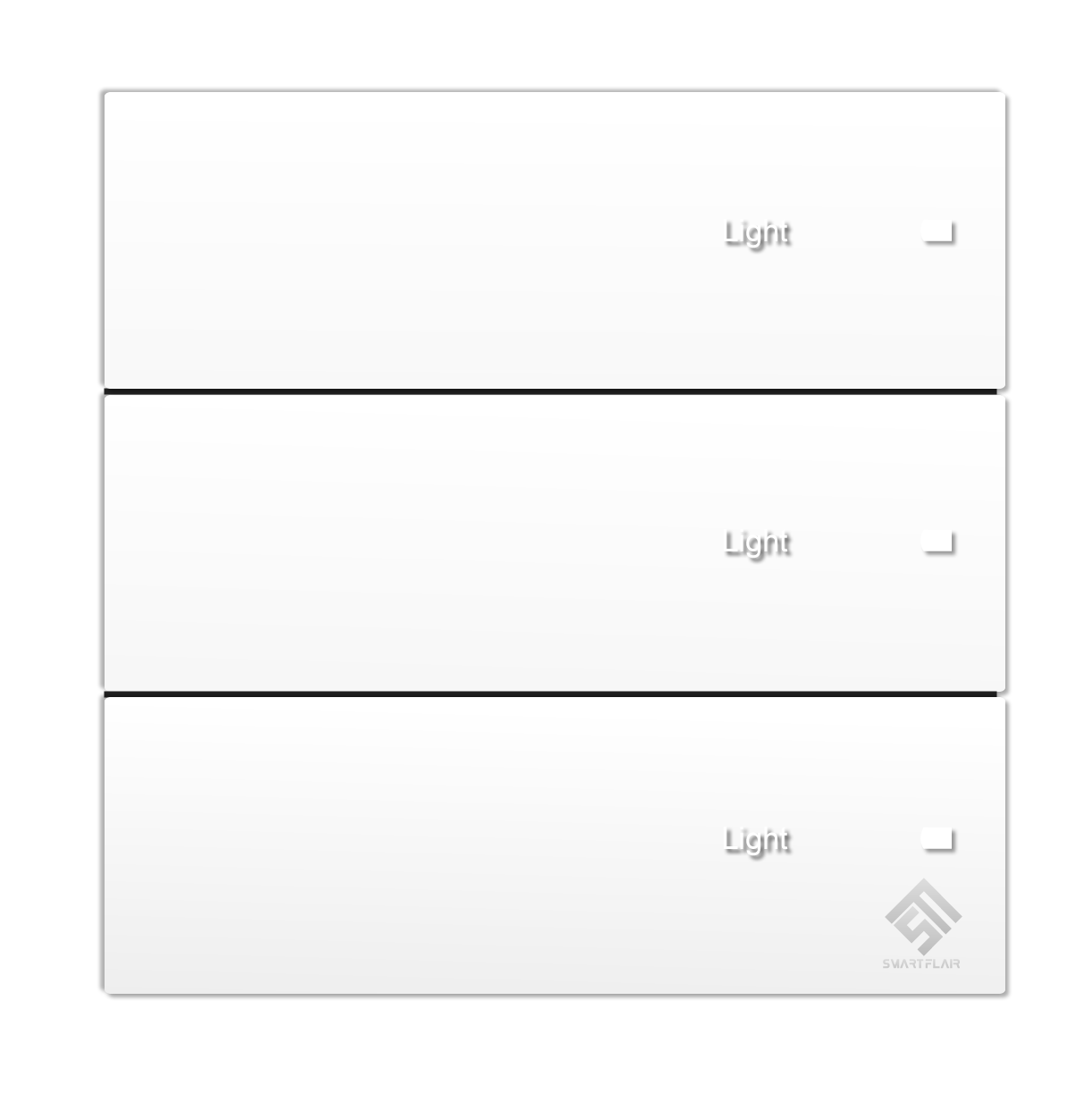 3Gang Smart Light Switch Pearlescent White 3Gang Smart Light Switch Pearlescent White