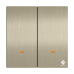 2Gang WIFI Switch - Champagne Gold - Image 2