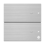 2Gang Touch Switch - Metallic Silver