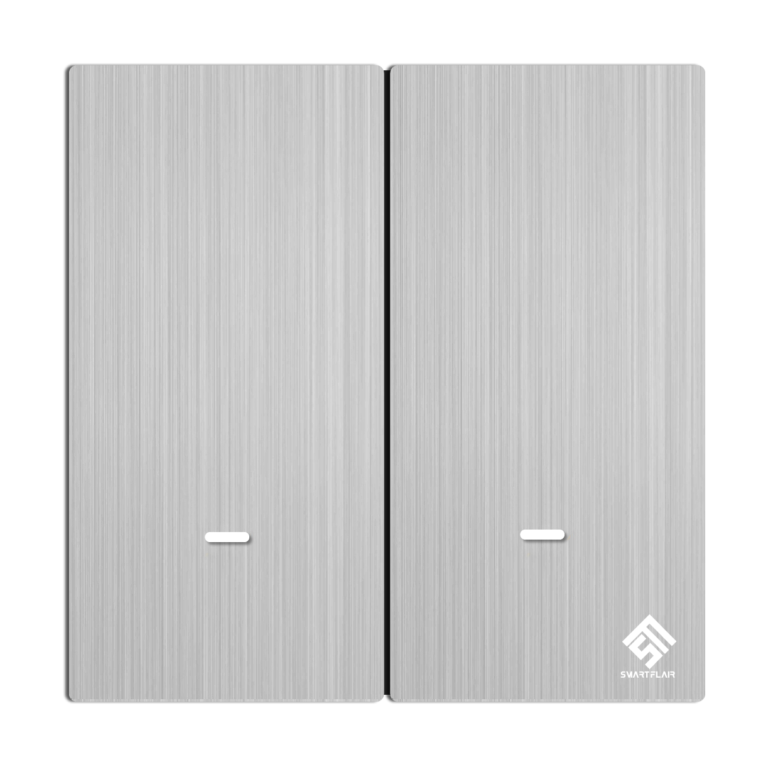 2Gang Smart Switch - Metallic Silver