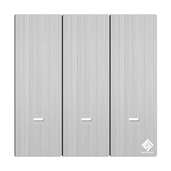 3Gang Smart Switch - Metallic Silver