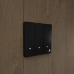 3Gang Light Switch - Pearlescent Black
