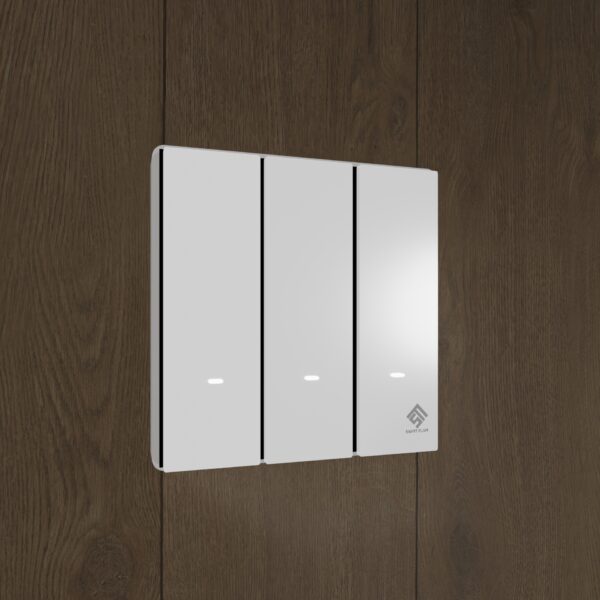 3Gang Touch Switch - Pearlescent White