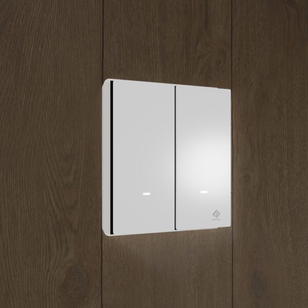 Two-Gang Smart Switch - Pearlescent White