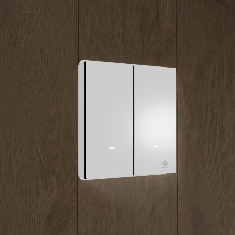 Two-Gang Smart Switch - Pearlescent White