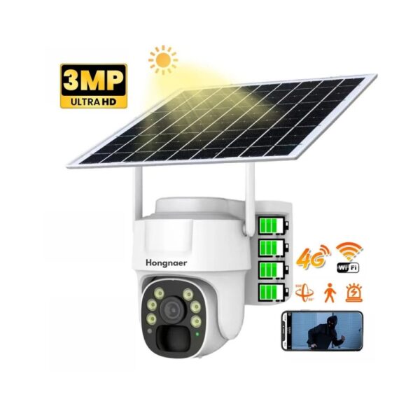 3MP Outdoor Solar Powered Wireless Security PTZ Camera