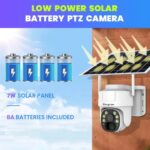 3MP Outdoor Solar Powered Wireless Security PTZ Camera - Image 2