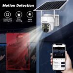 3MP Outdoor Solar Powered Wireless Security PTZ Camera - Image 4
