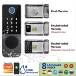 Shop our Double Side Smart Fingerprint Door Lock for advanced, waterproof, keyless security with multiple access options. Secure and smart!