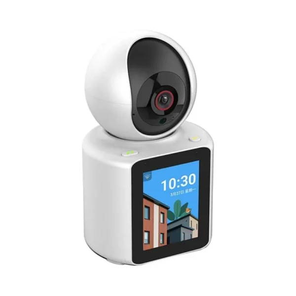 1080P Smart Screen Home Security CCTV Indoor Camera, Nightvision, Motion Detection, Video Call - White