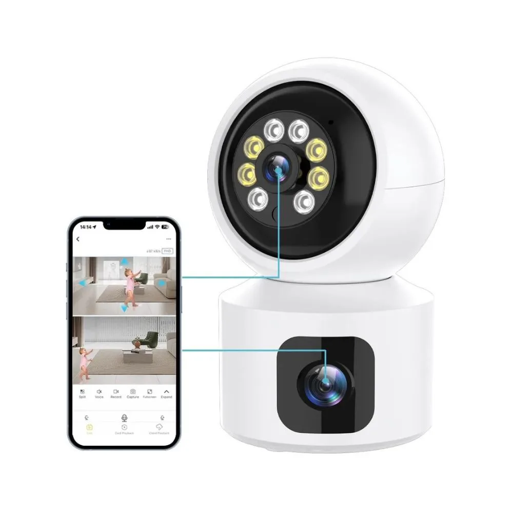 SriHD 6MP Dual Lens Smart Indoor CCTV Camera - 1 SriHD 6MP Dual Lens Smart Indoor CCTV Camera