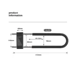 Tuya Smart LCD Keypad U-Shaped Fingerprint Lock - Image 4
