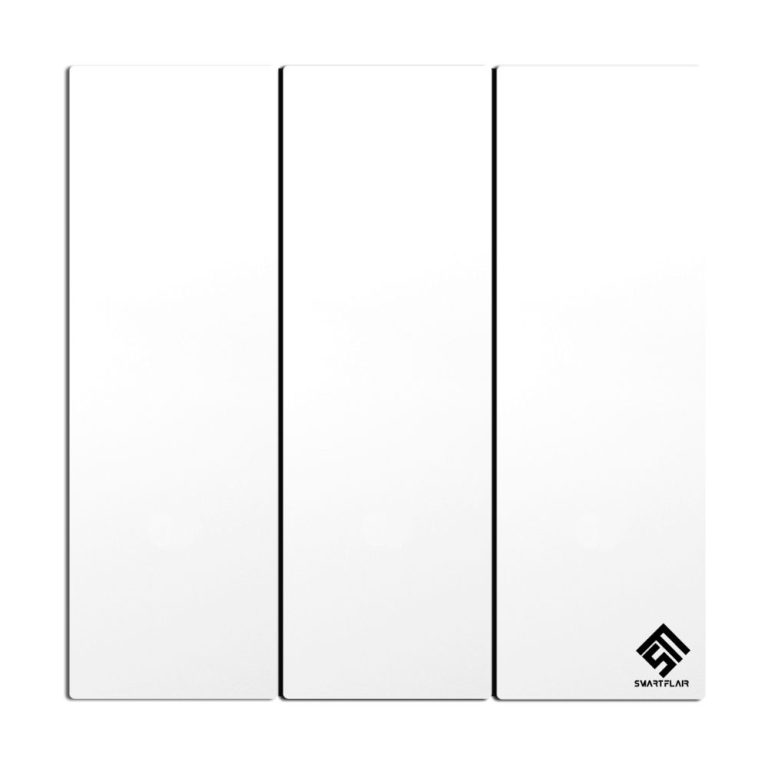 3 Gang 1 Way Mechanical Switch Pearlescent White