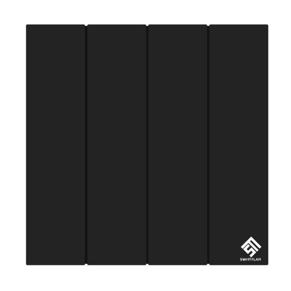 4 Gang 1 Way Mechanical Switch Pearlescent Black