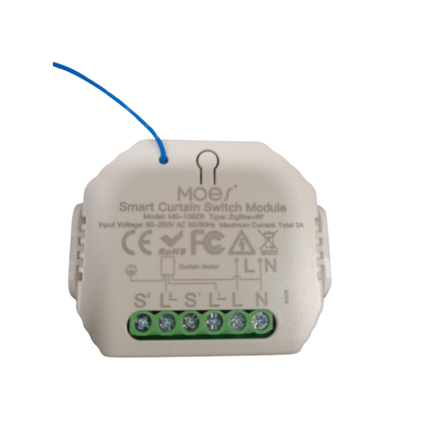 "Moes Smart Curtain Switch Module - Wi-Fi Enabled, Works with Alexa & Google Assistant"