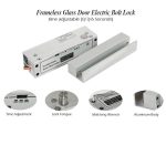 Frameless Glass Door Electric Bolt Lock, Magnetic Glass Door Lock - Image 2