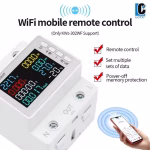 Tuya WiFi 8-in-1 Smart Power Meter | 63A Voltage Protector with App Control