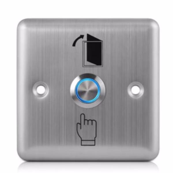 Stainless Steel Exit Push Button Switch – Door Release Access Control System