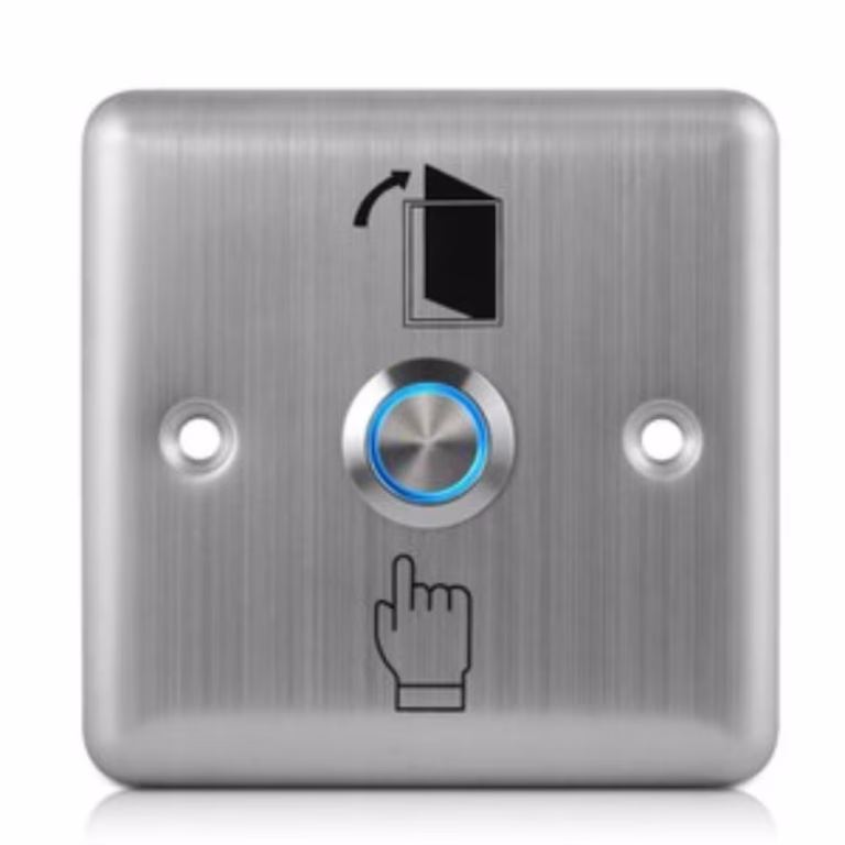Stainless Steel Exit Push Button Switch – Door Release Access Control System
