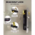 Dead Bolt Lock Key Open Fail Secure Electric Door Lock