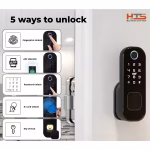 Smart Biometric Fingerprint Digital Door Lock with Camera & Keypad