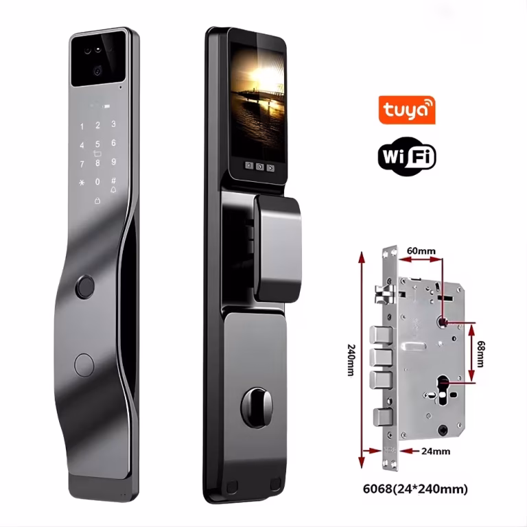 Smart Door Lock with Face Recognition Camera & WiFi App Control