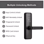 Smart Door Lock with WiFi Fingerprint PIN & RFID Access