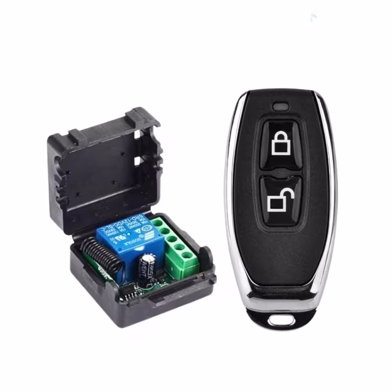 Wireless Remote Control Switch – Single Channel RF Relay with Key Fob