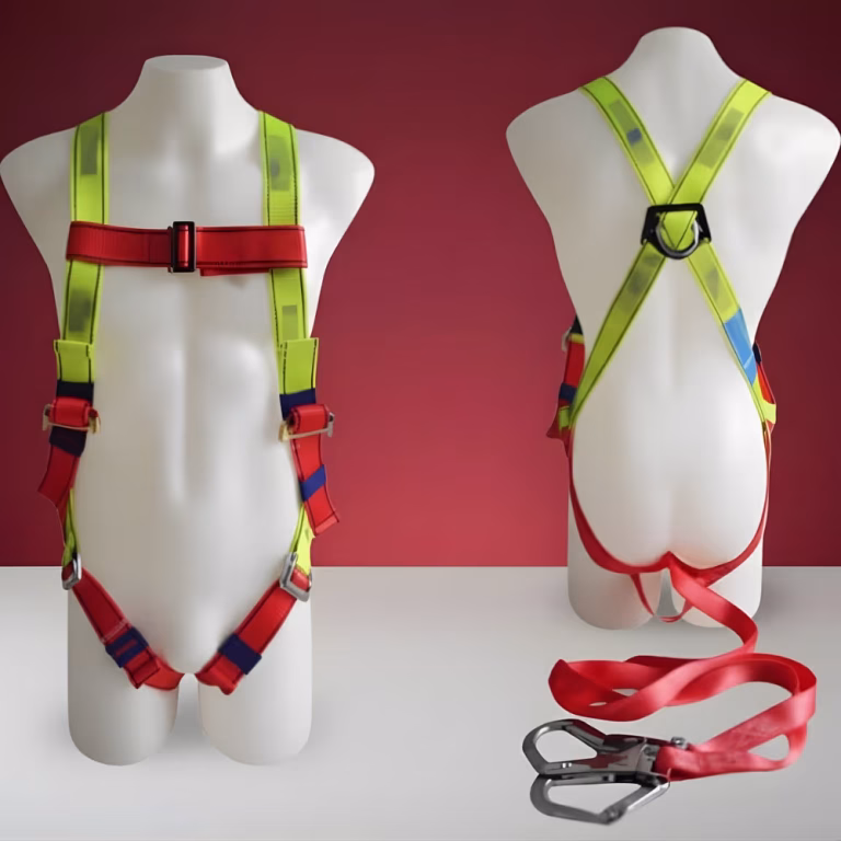 Full Body Safety Harness with Single Lanyard