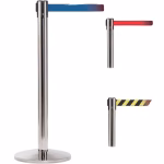 Retractable Belt Barrier Queue Pole