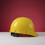 Yellow Safety Helmet with Adjustable Ratchet