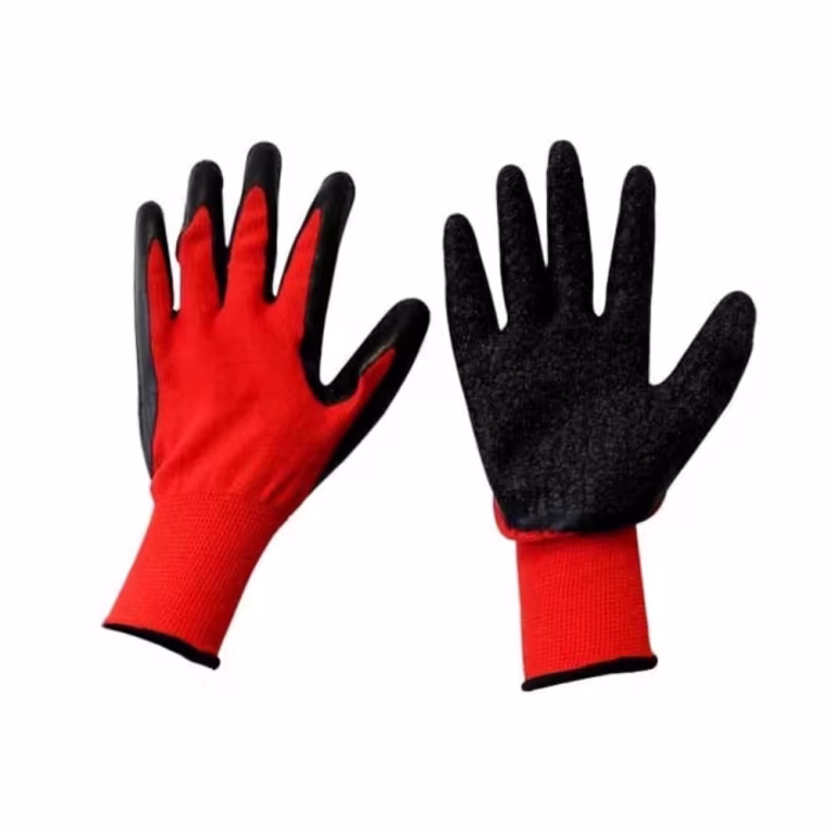 Red Black Safety Gloves